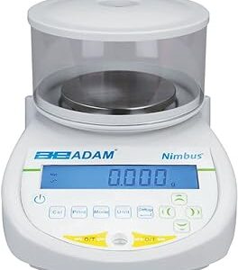 Adam Equipment NBL 423i – 220 V Nimbus Balance de precisión, calibración interna, Capacidad de 420 g, 1 mg Legibilidad, 4.7" Pan tamaño, 220 V