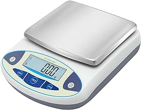 Bonvoisin Lab Scale 5000gx0.01g High Precision Electronic Analytical Balance 0.01g Accuracy Laboratory Lab Precision Scale Digital Kitchen Balance Scale Jewelry Scale Scientific Scale (5000g, 0.01g)