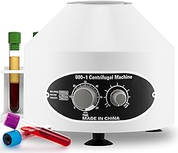 Mxmoonant Centrifuge Machine Benchtop Electric Centrifuges with Timer and Speed Control for Lab School Scientific Research 20mlX6 Rotors (110V US Plug) (800-1)