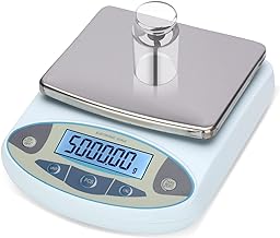 Lab Digital Scale 5000g x 0.01g,Accuracy High Precision Electronic Analytical Balance Laboratory Precision Gram Scale Digital Kitchen Balance Scale Jewelry Scale Scientific Scale-No calibration weight